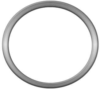 Round metal frame