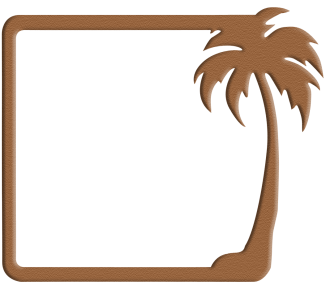 Palm tree frame