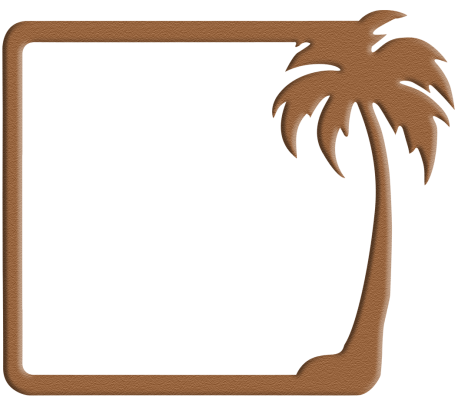 Palm tree frame